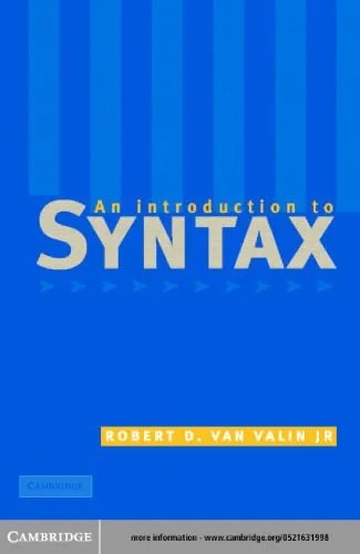 دانلود نسخه کامل کتاب An Introduction to Syntax