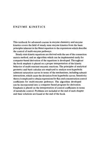 دانلود نسخه کامل کتاب Enzyme Kinetics: From Diastase to Multi-enzyme Systems