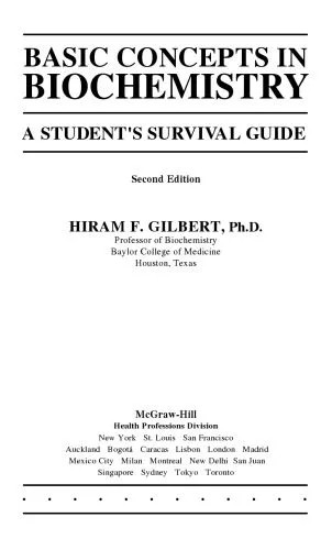 دانلود نسخه کامل کتاب Basic concepts in biochemistry: A student survival guide