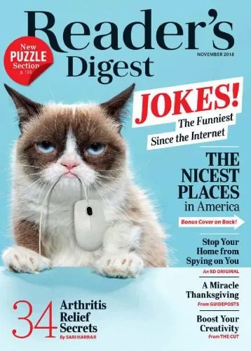 دانلود نسخه کامل کتاب Readers Digest – November 2018 USA