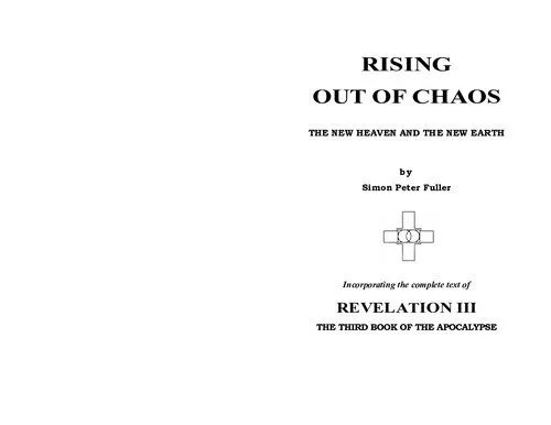 دانلود نسخه کامل کتاب Rising out of chaos : the new heaven and the new earth