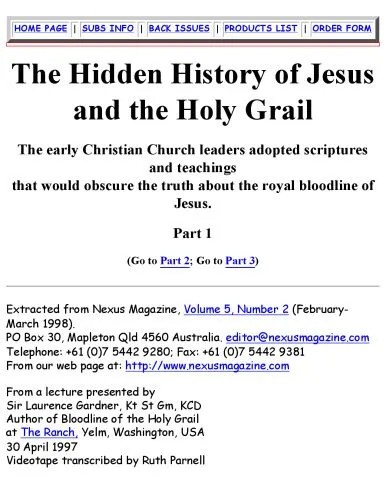 دانلود نسخه کامل کتاب Bloodline of the Holy Grail: The Hidden Lineage of Jesus Revealed