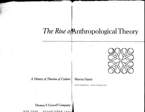 دانلود نسخه کامل کتاب The Rise of Anthropological Theory: A History of Theories of Culture