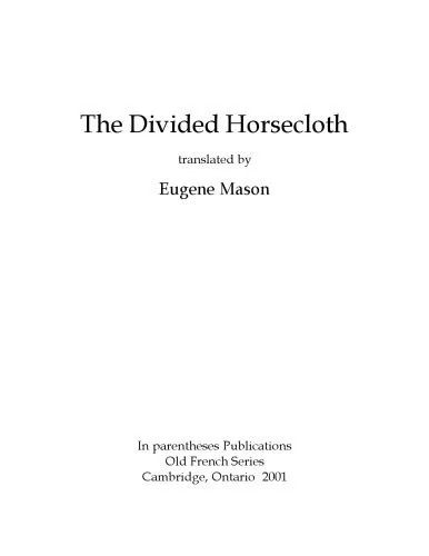 دانلود نسخه کامل کتاب The Divided Horsecloth, translated by Eugene Mason