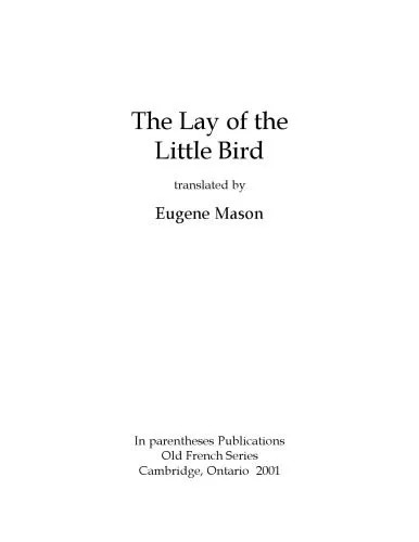 دانلود نسخه کامل کتاب The Lay of the Little Bird, translated by Eugene Mason
