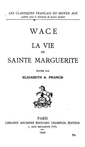 دانلود نسخه کامل کتاب La Vie de Sainte Marguerite