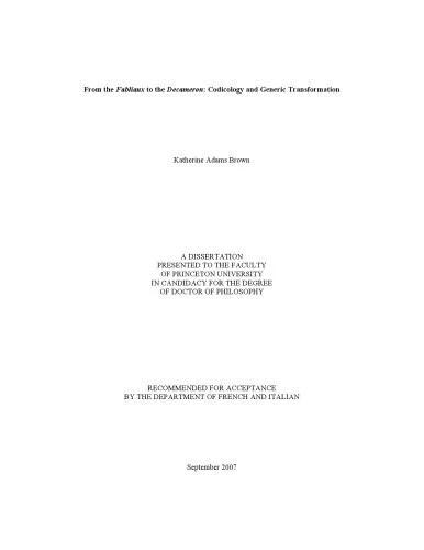 دانلود نسخه کامل کتاب From the Fabliaux to the Decameron: Codicology and Generic Transformation