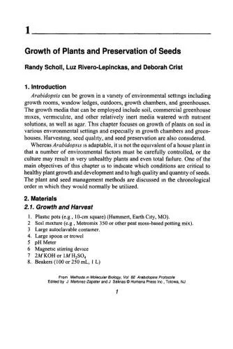 دانلود نسخه کامل کتاب Arabidopsis Protocols. Chapters 13, 34 are absent