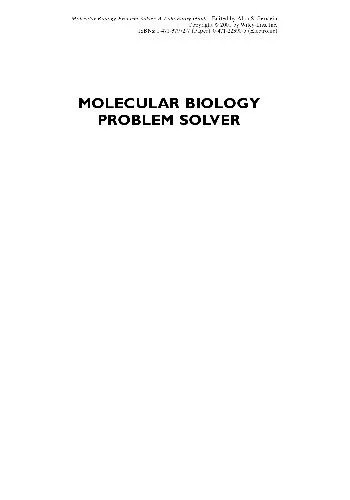 دانلود نسخه کامل کتاب Molecular biology problem solver: a laboratory guide