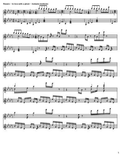 دانلود نسخه کامل کتاب flowers – In love with a ghost – Andante moderato
