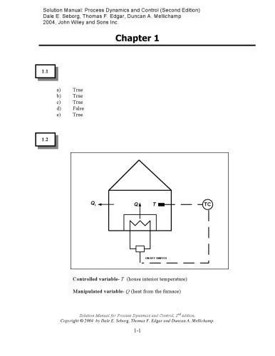 دانلود نسخه کامل کتاب Solutions Manual – Process Dynamics and Control