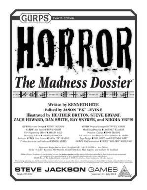 دانلود کتاب GURPS Horror – The Madness Dossier – GURPS Horror – The Madness Dossier