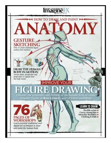 دانلود نسخه کامل کتاب ImagineFX How to Draw and Paint Anatomy vol. 2