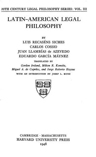 دانلود نسخه کامل کتاب Latin-American Legal Philosophy