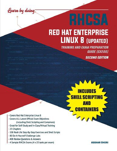 دانلود کتاب RHCSA Red Hat Enterprise Linux 8: Training and Exam Preparation Guide (EX200) – RHCSA Red Hat Enterprise Linux 8: راهنمای آموزش و آماده سازی امتحان (EX200)