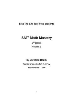 دانلود کتاب SAT Math Mastery: Essential Algebra 1 & Algebra 2 – تسلط SAT Math: Essential Algebra 1 & Algebra 2