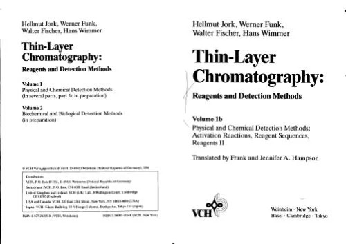 دانلود نسخه کامل کتاب Thin-Layer Chromatography: Reagents and Detection Methods