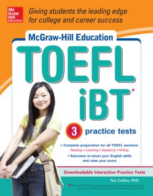 دانلود کتاب McGraw-Hill Education TOEFL iBT with 3 Practice Tests and DVD-ROM – آموزش McGraw-Hill Toefl IBT با 3 تست تمرین و DVD-ROM
