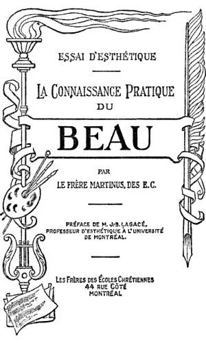 دانلود نسخه کامل کتاب Essai d’esthétique. La connaissance pratique du beau