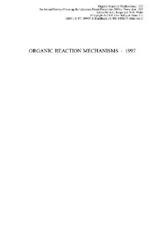 دانلود نسخه کامل کتاب Organic reaction mechanisms