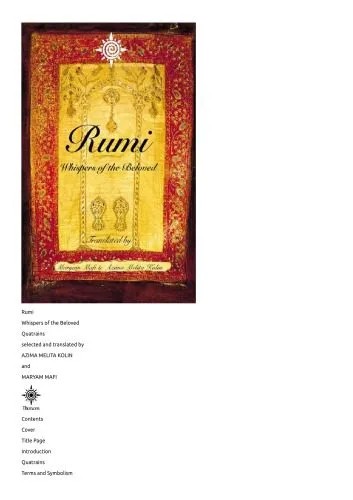 دانلود نسخه کامل کتاب Rumi: Whispers of the Beloved