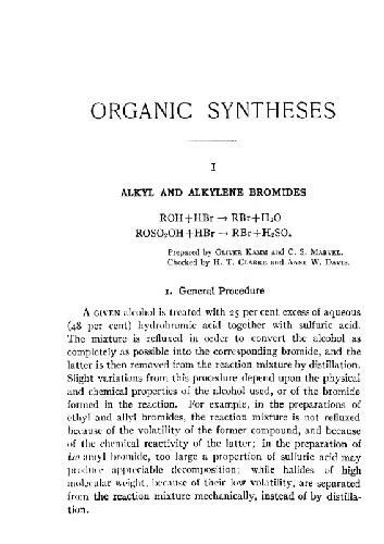 دانلود نسخه کامل کتاب Organic Syntheses: An Annual Publication of Satisfactory Methods for the Preparation of Organic Chemicals