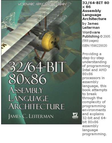 دانلود کتاب 32/64-Bit 80×86 Assembly Language Architecture – معماری زبان اسمبلی 32/64-bit 80×86