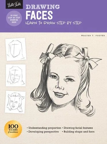 دانلود نسخه کامل کتاب Drawing: Faces: Learn to draw step by step