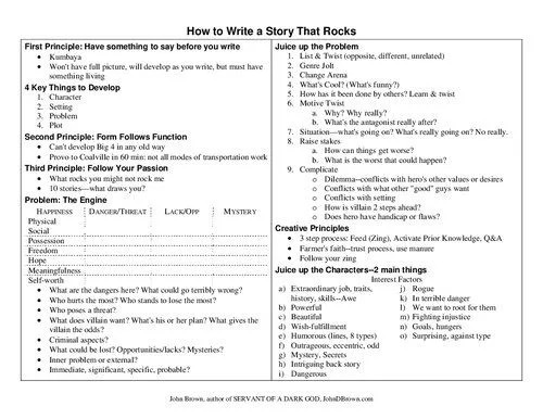 دانلود نسخه کامل کتاب How to Write a Story that Rocks