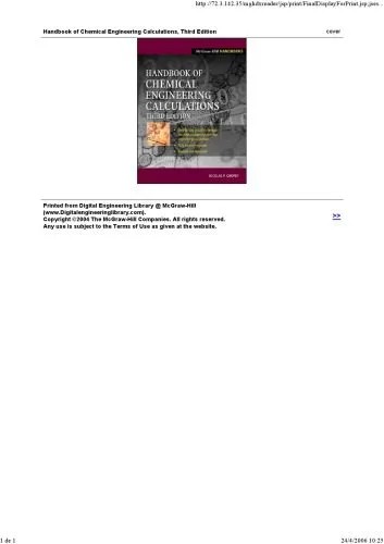دانلود نسخه کامل کتاب Handbook of Chemical Engineering Calculations