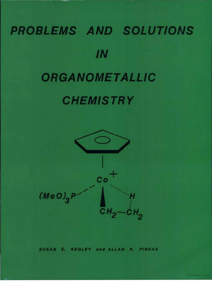 دانلود نسخه کامل کتاب Problems and solutions in organometallic chemistry