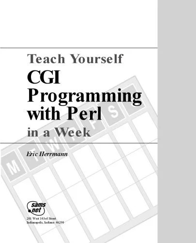 دانلود نسخه کامل کتاب Teach Yourself Cgi Programming With Perl in a Week