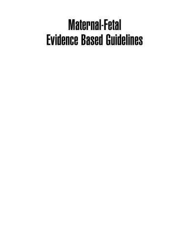 دانلود نسخه کامل کتاب Maternal-fetal evidence based guidelines