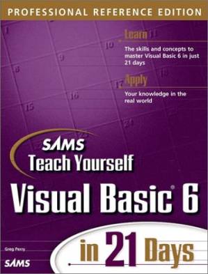 دانلود کتاب Sams Teach Yourself Visual Basic 6 in 21 Days, Professional Reference Edition