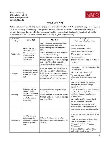 دانلود نسخه کامل کتاب Active Listening Handout