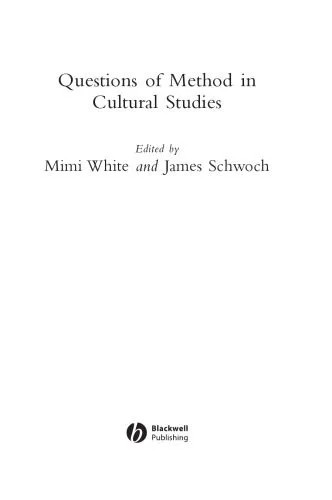 دانلود نسخه کامل کتاب Questions of Method in Cultural Studies