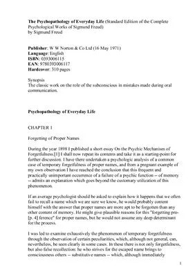 دانلود نسخه کامل کتاب The Psychopathology of Everyday Life (Standard Edition of the Complete Psychological Works of Sigmund Freud) by Sigmund Freud