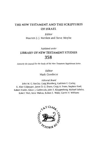 دانلود نسخه کامل کتاب Deuteronomy in the New Testament (Library of New Testament Studies)
