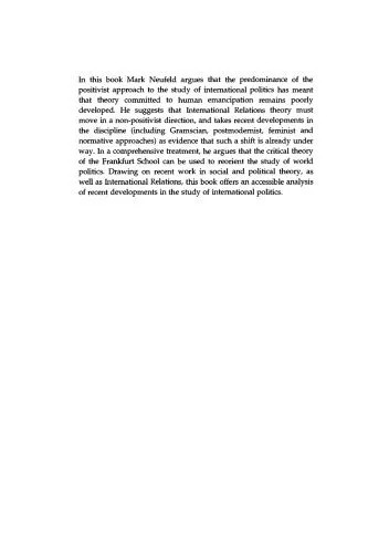 دانلود نسخه کامل کتاب The Restructuring of International Relations Theory