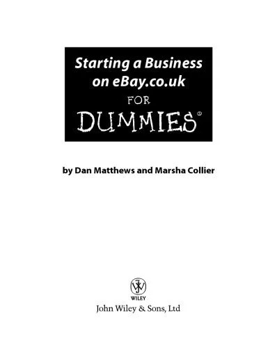 دانلود نسخه کامل کتاب Starting a Business on eBay.co.uk for Dummies