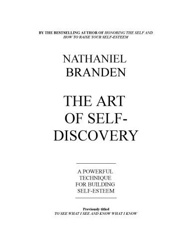 دانلود نسخه کامل کتاب Art of Self Discovery, The