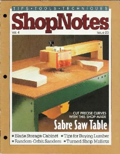 دانلود نسخه کامل کتاب Woodworking Shopnotes 023 – Saber Saw Table
