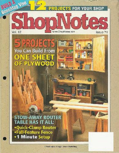 دانلود نسخه کامل کتاب Woodworking Shopnotes 071 – 5 Projects You Can Build From One Sheet Of Plywood