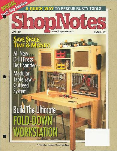 دانلود نسخه کامل کتاب Woodworking Shopnotes 072 – Fold Down Workstation