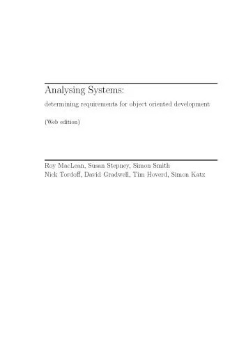 دانلود نسخه کامل کتاب Analyzing Systems: Determining Requirements for Object-Oriented Development (Bcs Practitioner)