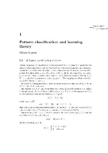 دانلود نسخه کامل کتاب Pattern Classification And Learning Theory