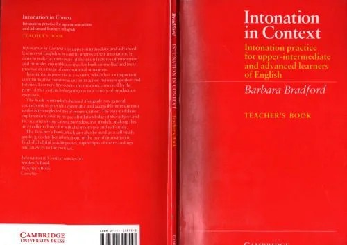 دانلود نسخه کامل کتاب Intonation in Context Teacher’s book: Intonation Practice for Upper-intermediate and Advanced Learners of English
