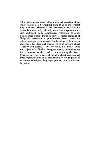 دانلود نسخه کامل کتاب V. S. Naipaul