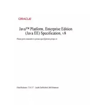 دانلود کتاب Javaó Platform, Enterprise Edition (Java EE) Specification 8.0 – پلتفرم Javaó، نسخه Enterprise (Java EE) مشخصات 8.0