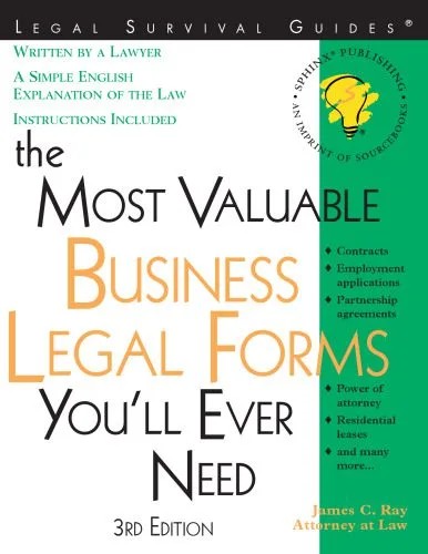 دانلود نسخه کامل کتاب The Most Valuable Business Legal Forms You Will Ever Need, 3E (current for any state) (Most Valuable Business Legal Forms You’ll Ever Need)